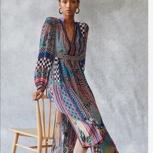 Anthropologie Bhanuni by Jyoti Floral Maxi Dress SZ 20 W